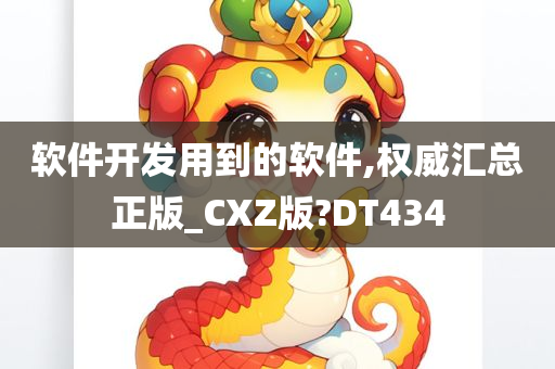 软件开发用到的软件,权威汇总正版_CXZ版?DT434