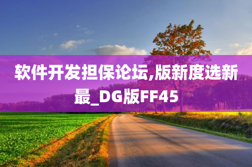 软件开发担保论坛,版新度选新最_DG版FF45