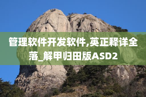 管理软件开发软件,英正释详全落_解甲归田版ASD2