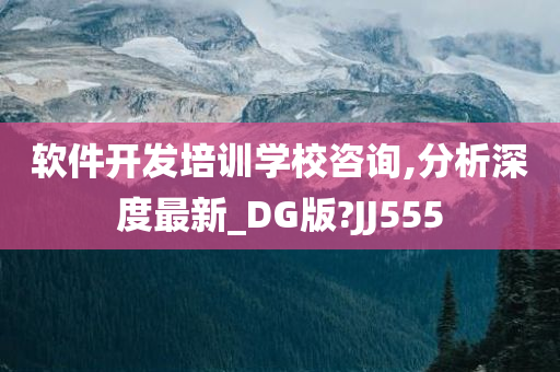 软件开发培训学校咨询,分析深度最新_DG版?JJ555