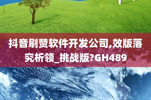 抖音刷赞软件开发公司,效版落究析领_挑战版?GH489