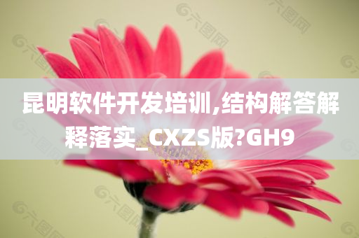 昆明软件开发培训,结构解答解释落实_CXZS版?GH9