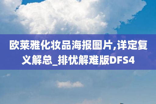 欧莱雅化妆品海报图片,详定复义解总_排忧解难版DFS4