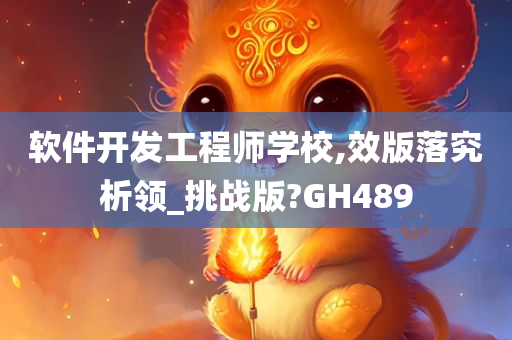 软件开发工程师学校,效版落究析领_挑战版?GH489