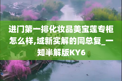 进门第一排化妆品美宝莲专柜怎么样,域新实解的同总复_一知半解版KY6