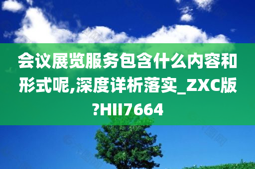 会议展览服务包含什么内容和形式呢,深度详析落实_ZXC版?HII7664