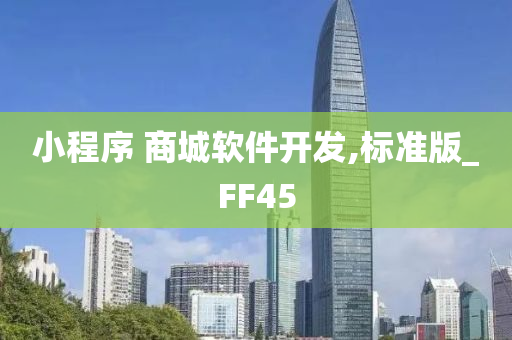 小程序 商城软件开发,标准版_FF45