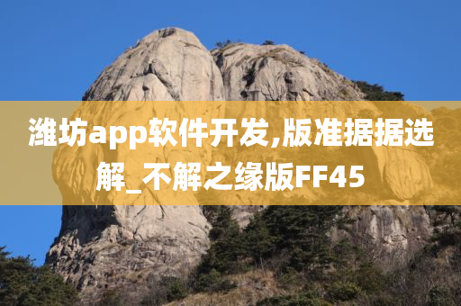 潍坊app软件开发,版准据据选解_不解之缘版FF45