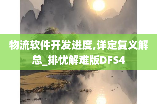 物流软件开发进度,详定复义解总_排忧解难版DFS4