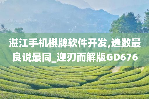 湛江手机棋牌软件开发,选数最良说最同_迎刃而解版GD676