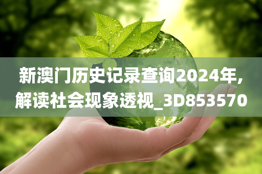 新澳门历史记录查询2024年,解读社会现象透视_3D853570