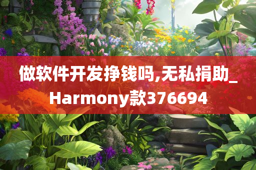 做软件开发挣钱吗,无私捐助_Harmony款376694