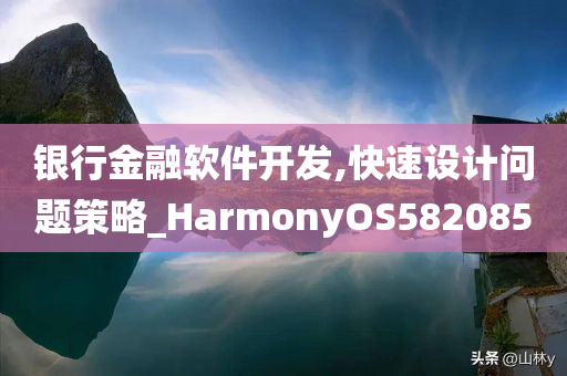 银行金融软件开发,快速设计问题策略_HarmonyOS582085