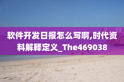 软件开发日报怎么写啊,时代资料解释定义_The469038