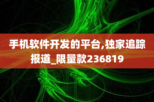 手机软件开发的平台,独家追踪报道_限量款236819