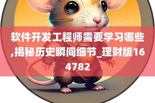 软件开发工程师需要学习哪些,揭秘历史瞬间细节_理财版164782