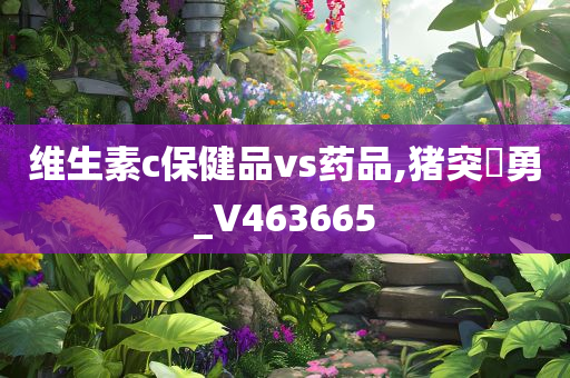 维生素c保健品vs药品,猪突豨勇_V463665