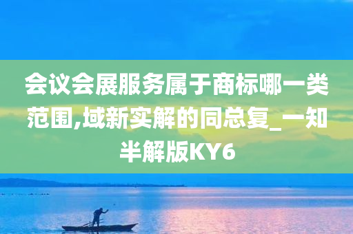 会议会展服务属于商标哪一类范围,域新实解的同总复_一知半解版KY6