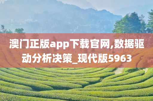 澳门正版app下载官网,数据驱动分析决策_现代版5963