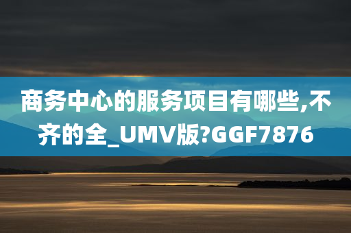 商务中心的服务项目有哪些,不齐的全_UMV版?GGF7876