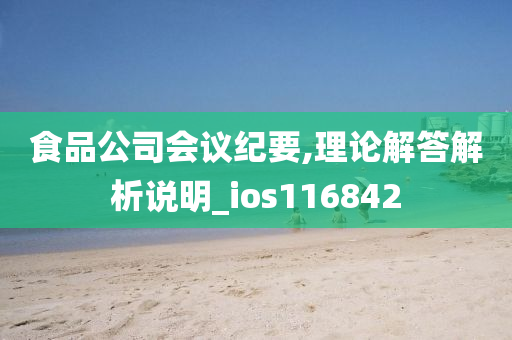 食品公司会议纪要,理论解答解析说明_ios116842